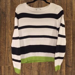 Liz Claiborne Black & White Striped Sweater